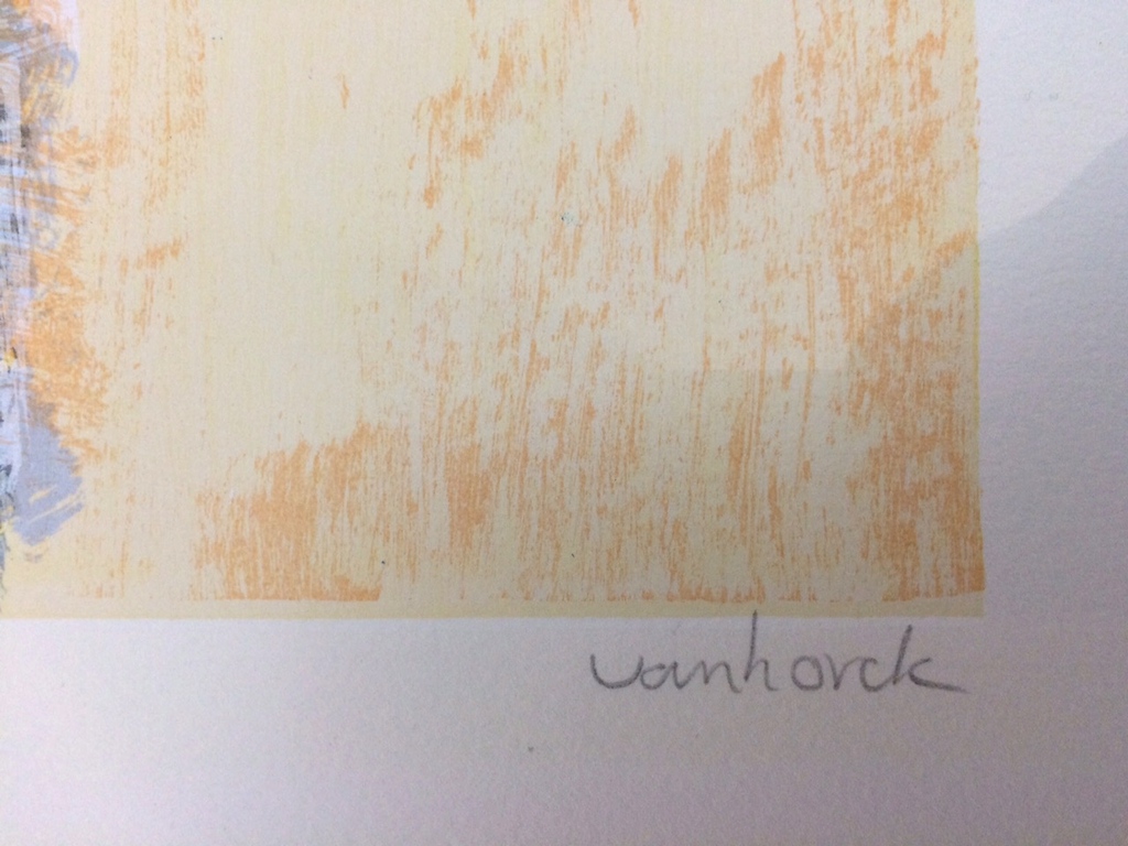 Hans Vanhorck, zeefdruk op papier kopen? Bied vanaf 30!