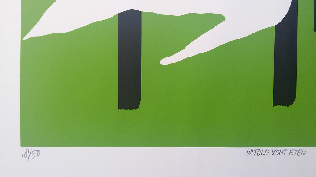 Hans Landsaat - Witold komt eten, zeefdruk kopen? Bied vanaf 1!