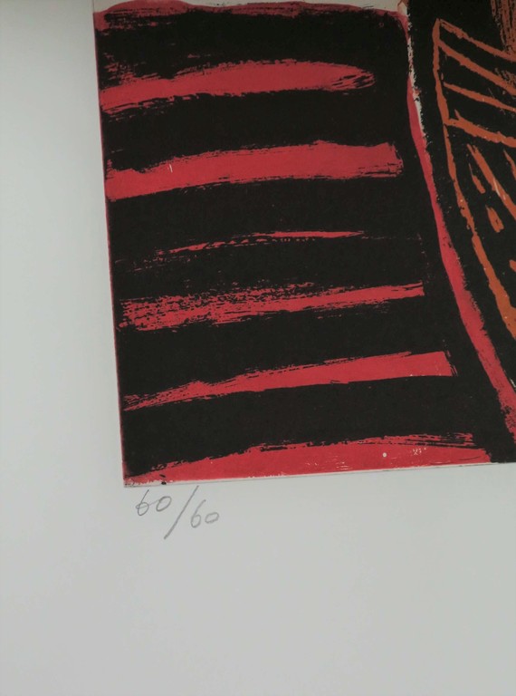 Corneille: Ets en Aquatint, L'africaine (Zeer groot!) kopen? Bied vanaf 500!