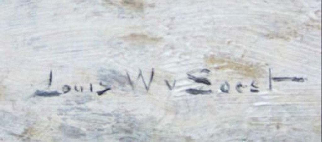 ===Louis van Soest 1867-1948 == in de winter ==olieverf op paneel kopen? Bied vanaf 750!