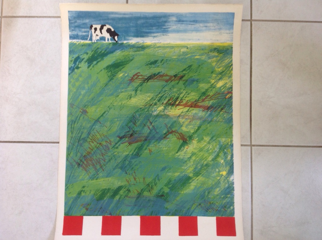 Jan Cremer : Kleurenlitho , de lente  , 1976 kopen? Bied vanaf 200!