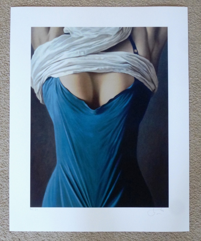 Willi Kissmer, giclee: blauw gewaad, 2013, handgesigneerd en genummerd kopen? Bied vanaf 150!
