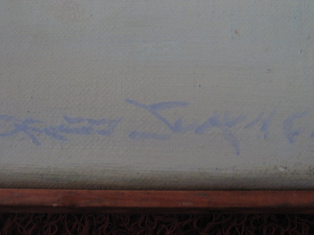 Expressionistisch Realisme van Trees Suringh (1930-) olieverf "de Kust" 1964 kopen? Bied vanaf 1!