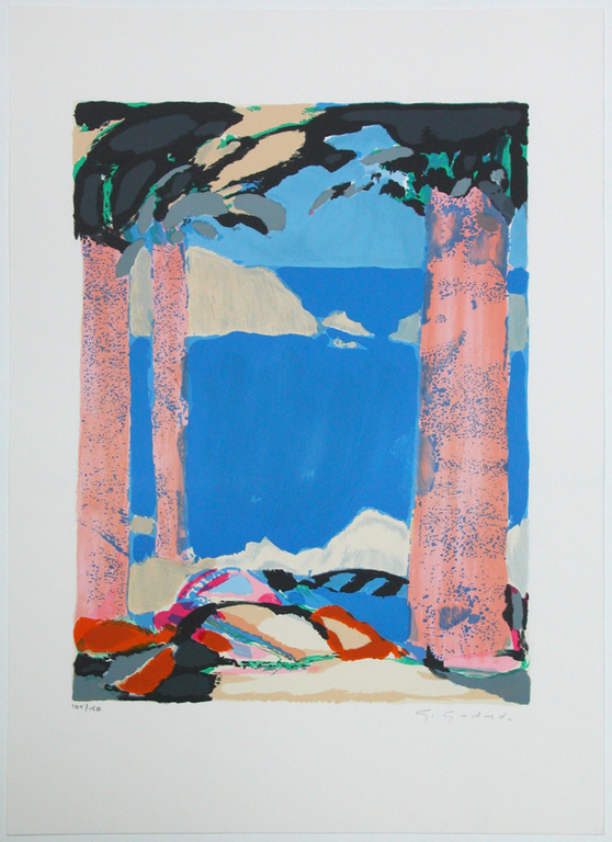 GABRIEL GODARD, originele litho ‘Symphonie en Bleu IV’   kopen? Bied vanaf 20!