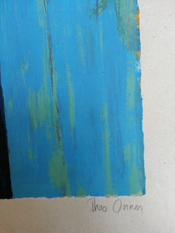 Theo Onnes zeefdruk op handgeschept papier  kopen? Bied vanaf 40!