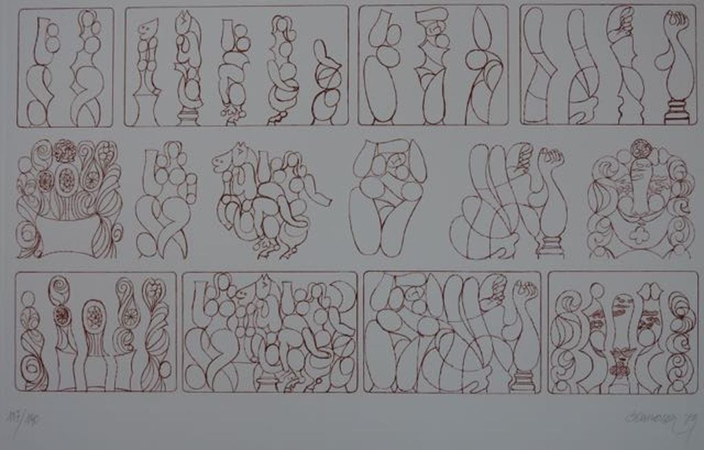 Miguel Berrocal: Litho, Zonder Titel vendu pour 50€ !