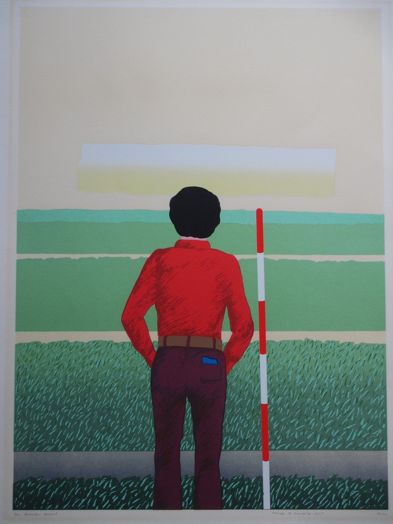 Harrie Gerritz, Een tevreden gevoel, Zeefdruk kopen? Bied vanaf 75!