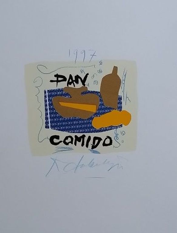 KEES SALENTIJN Zeefdruk ,,PAN COMIDO I Handgesigneerd verkocht voor € 45!