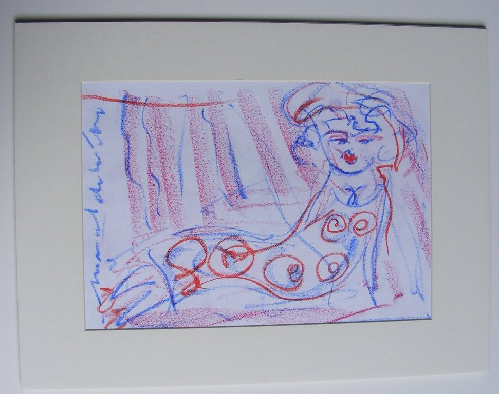 Onbekende kunstenaar, tekening, lady kopen? Bied vanaf 1!