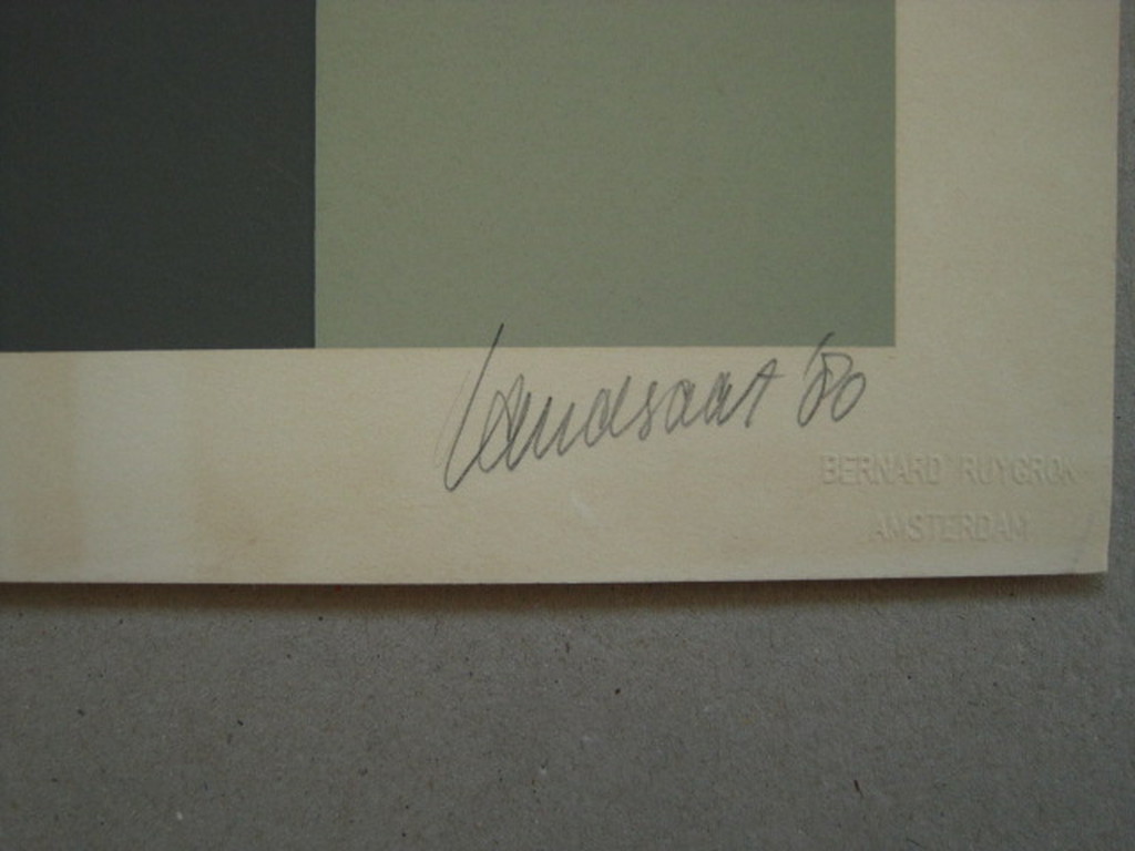 Hans Landsaat (1935-) zeefdruk 67/150 zonder titel gesigneerd 1980 kopen? Bied vanaf 1!