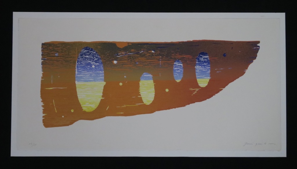 Joris Geurts: Houtsnede, Zonder titel (oranje) kopen? Bied vanaf 1!