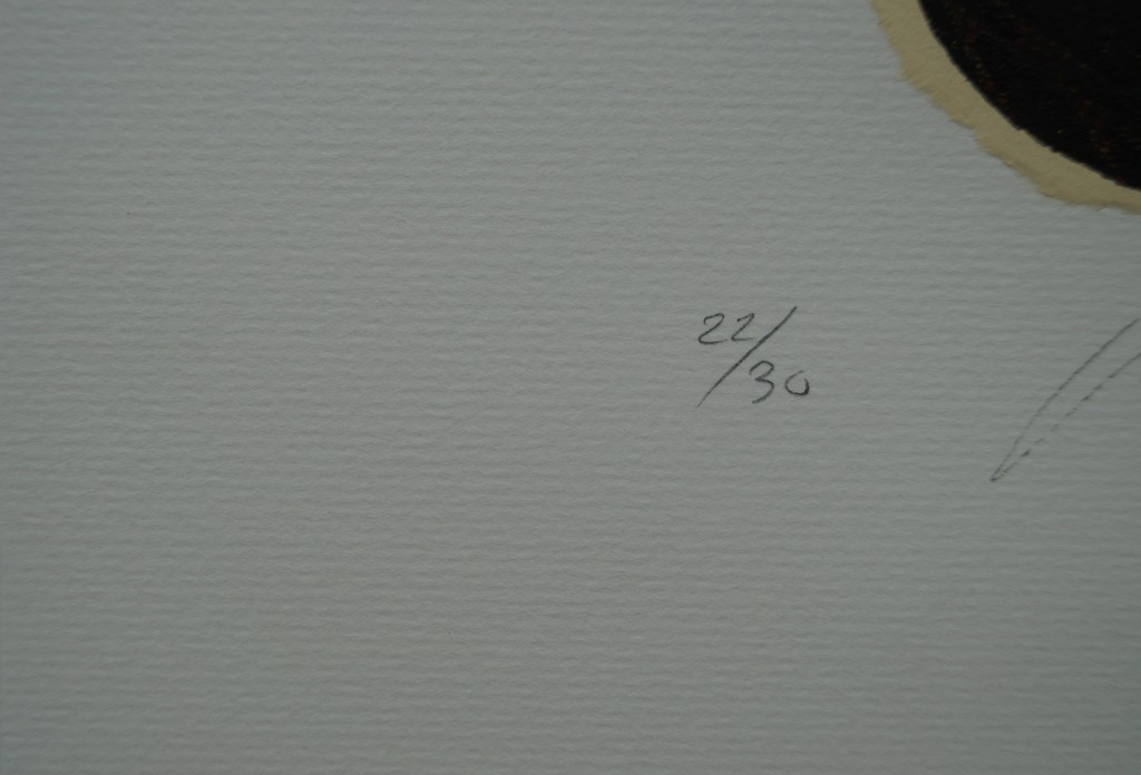 Jan Naezer - gesigneerde etscollage met bladgoud - 2002 kopen? Bied vanaf 1!