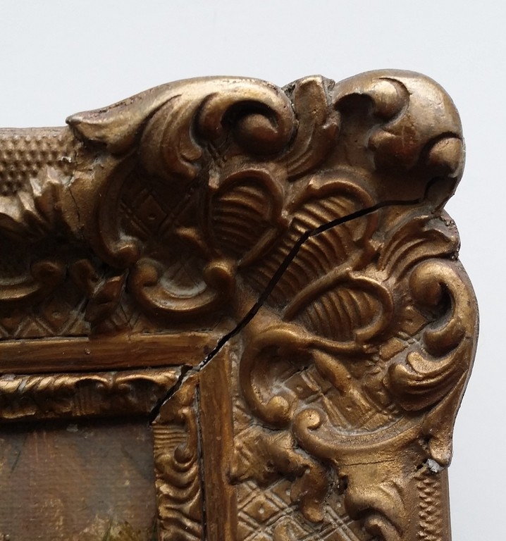 Arnout van Gilst - Olieverf - Boerenerf met Kippen kopen? Bied vanaf 1!