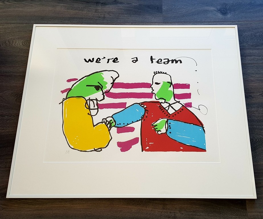 Herman Brood: zeefdruk, We're a team kopen? Bied vanaf 200!