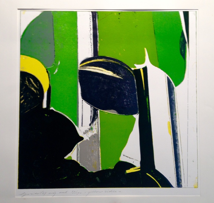 Guido de Waart, reliëf ets in 4 kleuren,  verkocht voor € 62!