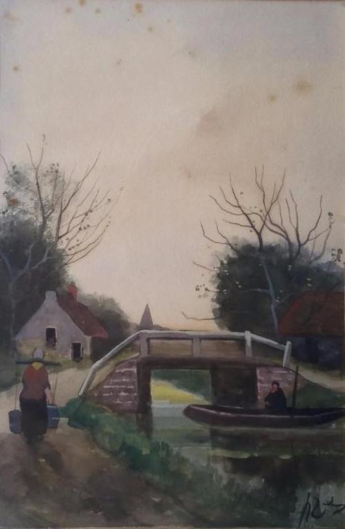 J.H. Doeleman (1848-1913) - Aquarel - gesigneerd  kopen? Bied vanaf 50!