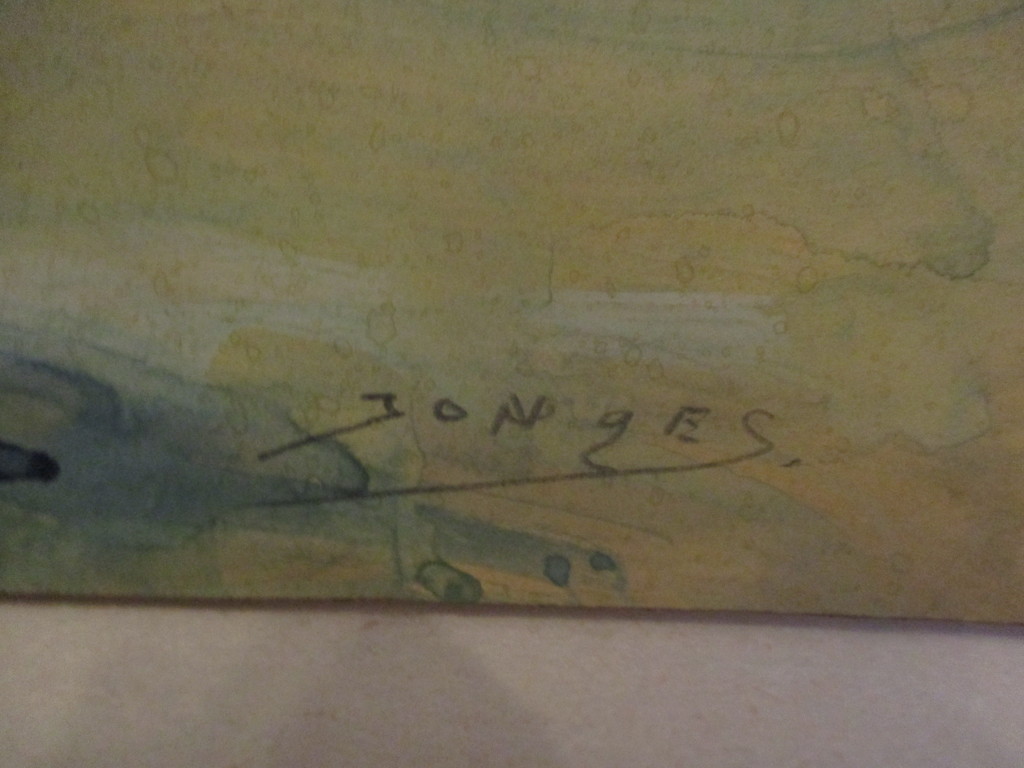 Jan Jonges: Gouache, Boten Spanje kopen? Bied vanaf 125!