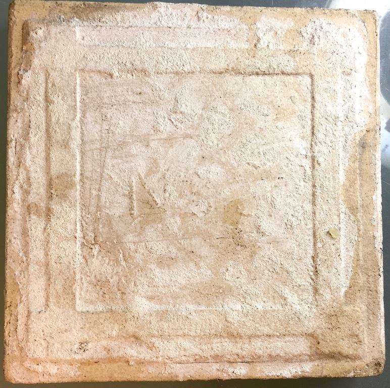 Art Nouveau vloer tegel met stilistisch floraal zweepslag motief - ca. 1915 kopen? Bied vanaf 14!