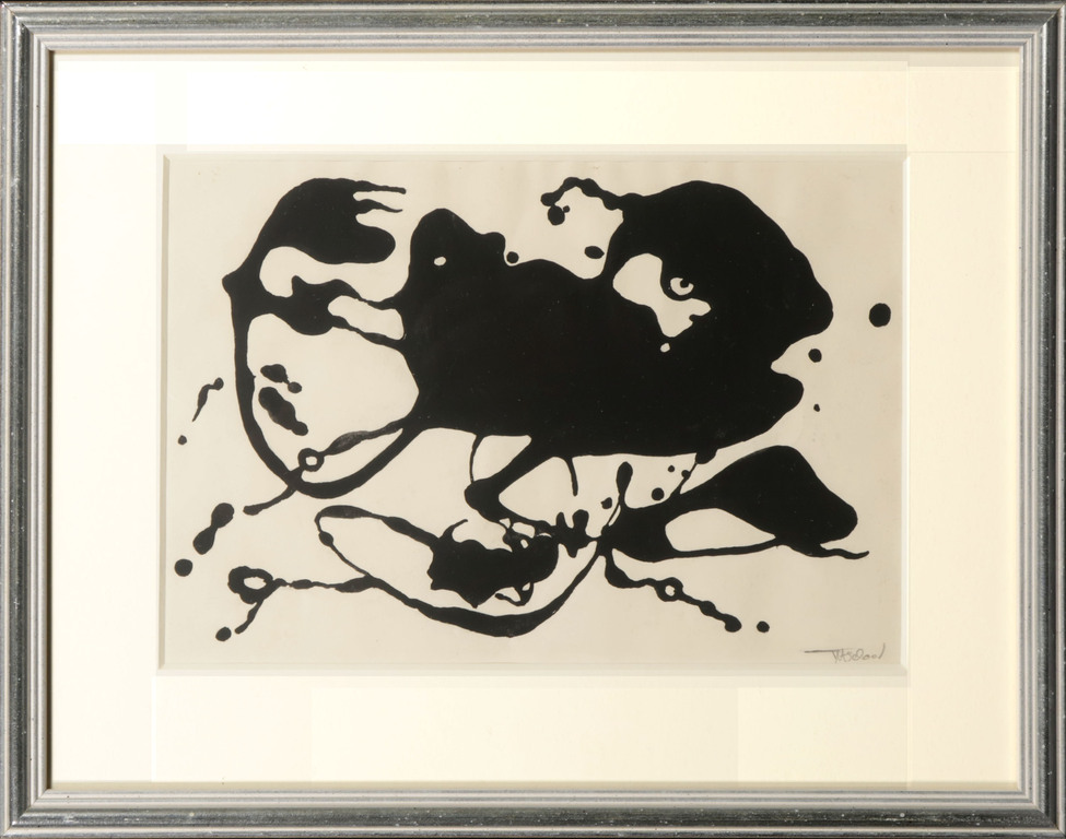 Henri Titselaar: Inkt op papier, Z.T. - Ingelijst + Boek verkocht voor € 50!