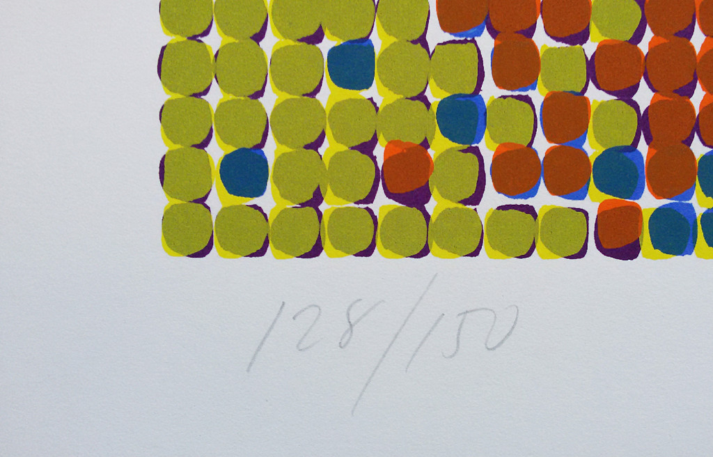 Laatste keer: David Roth - Abtracte voorstelling, zeefdruk kopen? Bied vanaf 175!