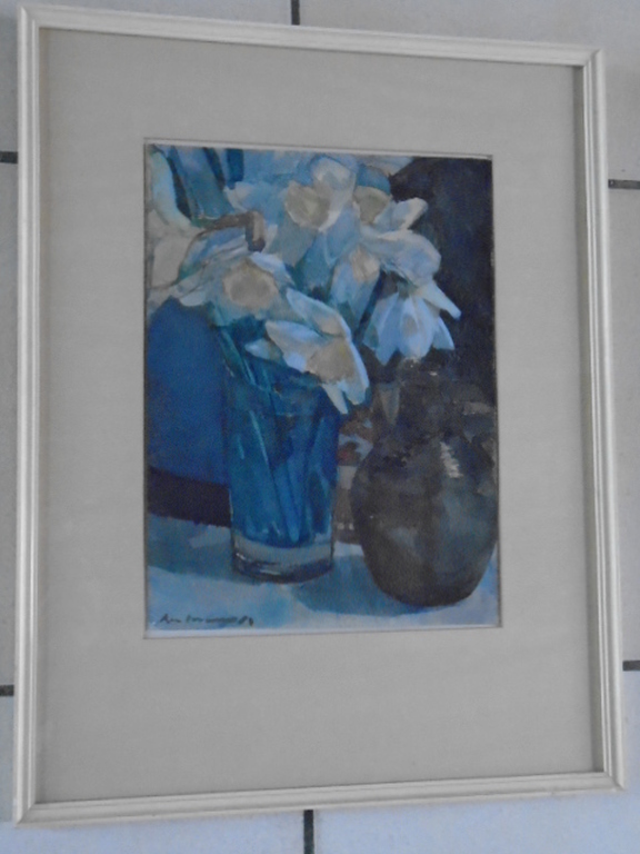Kees Verwey - aquarel - Stilleven met narcissen kopen? Bied vanaf 450!