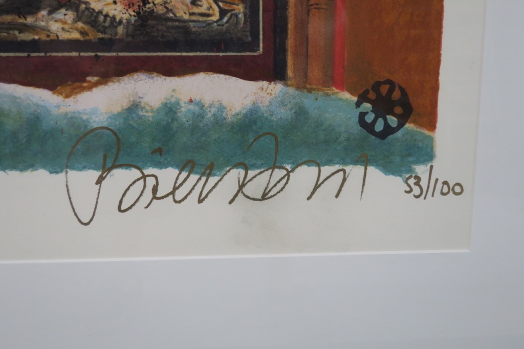 Gerti Bierenbroodspot: Zeefdruk, Z.T. - Ingelijst kopen? Bied vanaf 60!