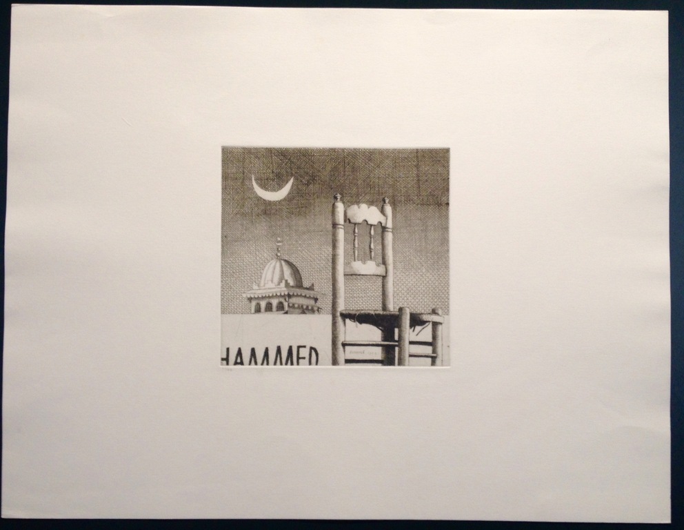 Hermanus Berserik, ets, "Stoel in Afrika", 1972 kopen? Bied vanaf 45!