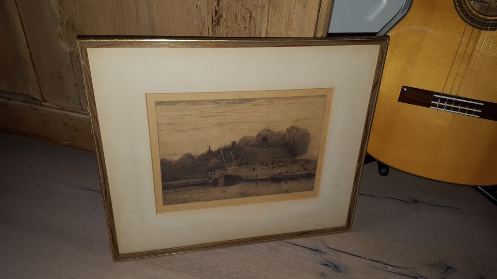 Adrianus Johannes Grootens - ets, handgesigneerd r.o. en in de plaat l.o. 1891 kopen? Bied vanaf 1!