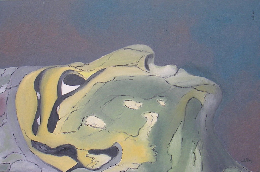 Hein van der Meij ,Olieverf op doek, Pharao kopen? Bied vanaf 50!