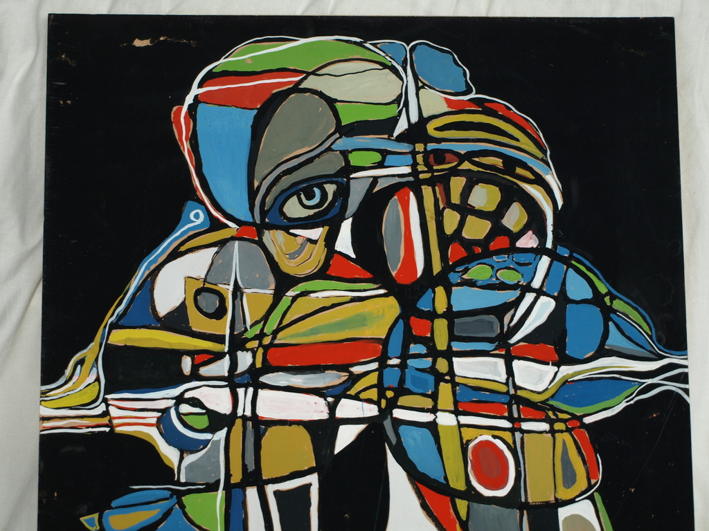 Onbekende kunstenaar : Gouache – ‘Michelinmannetje’ – ca 1970  kopen? Bied vanaf 1!