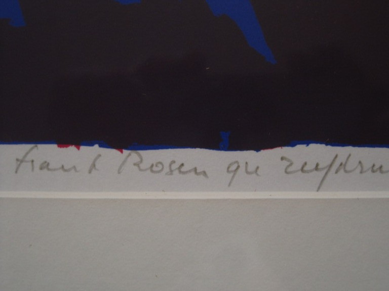 Frank Rosen (1946-) exclusieve zeefdruk "Tip Top" potloodgesigneerd 33/90 kopen? Bied vanaf 1!