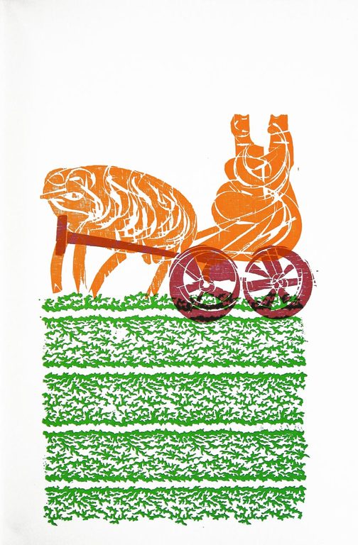 HAP Grieshaber - Originele houtsnede nr. 5 uit GROB, FEIN & GÖTTLICH. 1970 kopen? Bied vanaf 27!