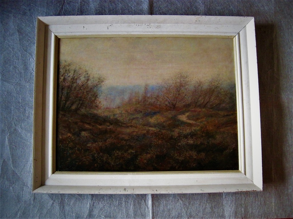 Haarlems impressionist Wim Steijn (1914) olieverf "vroege ochtend Kennemerheide  kopen? Bied vanaf 1!