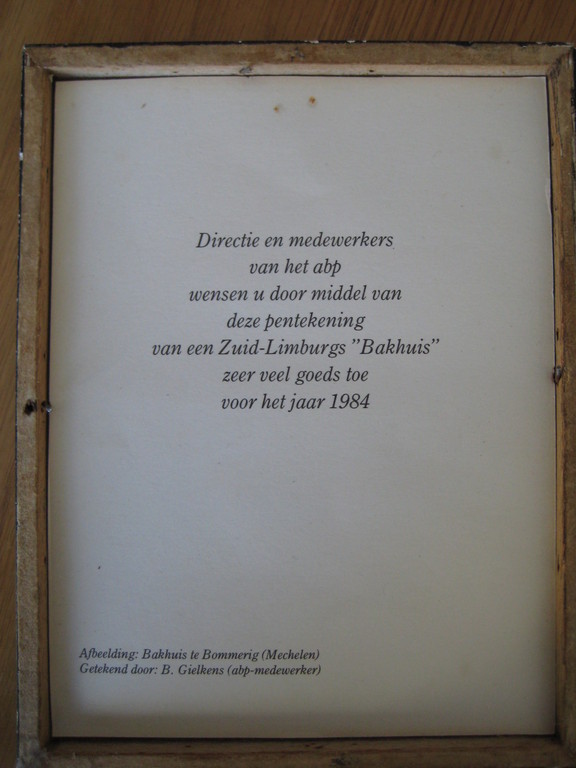 B Gielkens , pentekening , bakhuis Bommelig kopen? Bied vanaf 1!