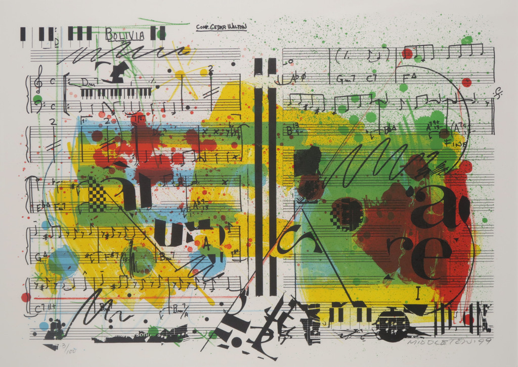 Sam Middleton: Zeefdruk, Bolivia - Ingelijst kopen? Bied vanaf 40!