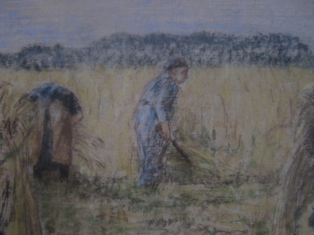 "Maitre du Pastel" Maria Ruiter De Witt 1947- landarbeiders Artprice 1000-4500€!!  verkocht voor € 150!