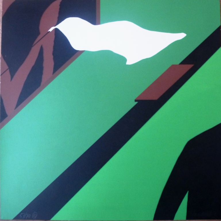 Hans Landsaat: Zeefdruk, 1975, handgesigneerd en genummerd kopen? Bied vanaf 1!