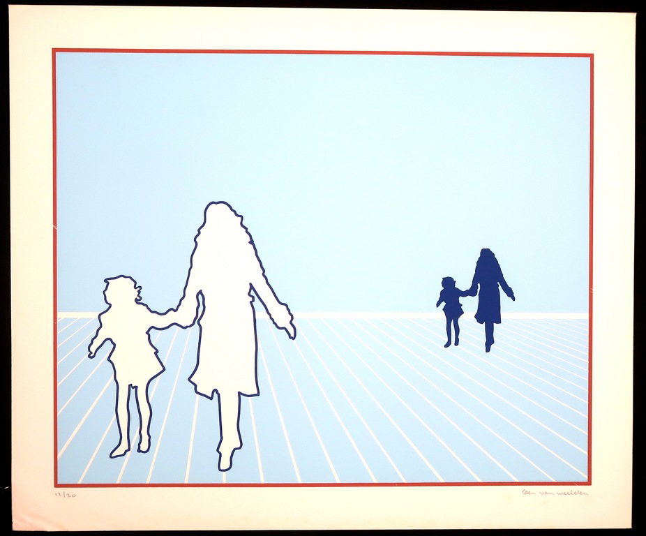 Leen van Weelden: Zeefdruk, Zonder titel kopen? Bied vanaf 1!