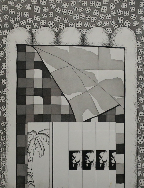 Herman Geerdink: Litho, Hommage aan J. Hanlo - Ingelijst kopen? Bied vanaf 1!