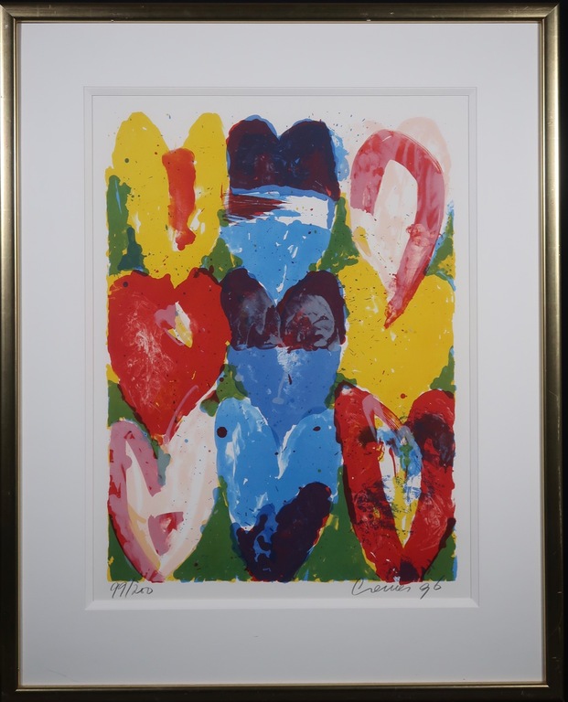 Jan Cremer: Zeefdruk, Tulips 04 - Ingelijst kopen? Bied vanaf 175!