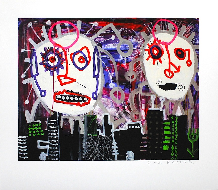 Paul Kostabi - We Own This. Handgesigneerd en - genummerd verkocht voor € 39!