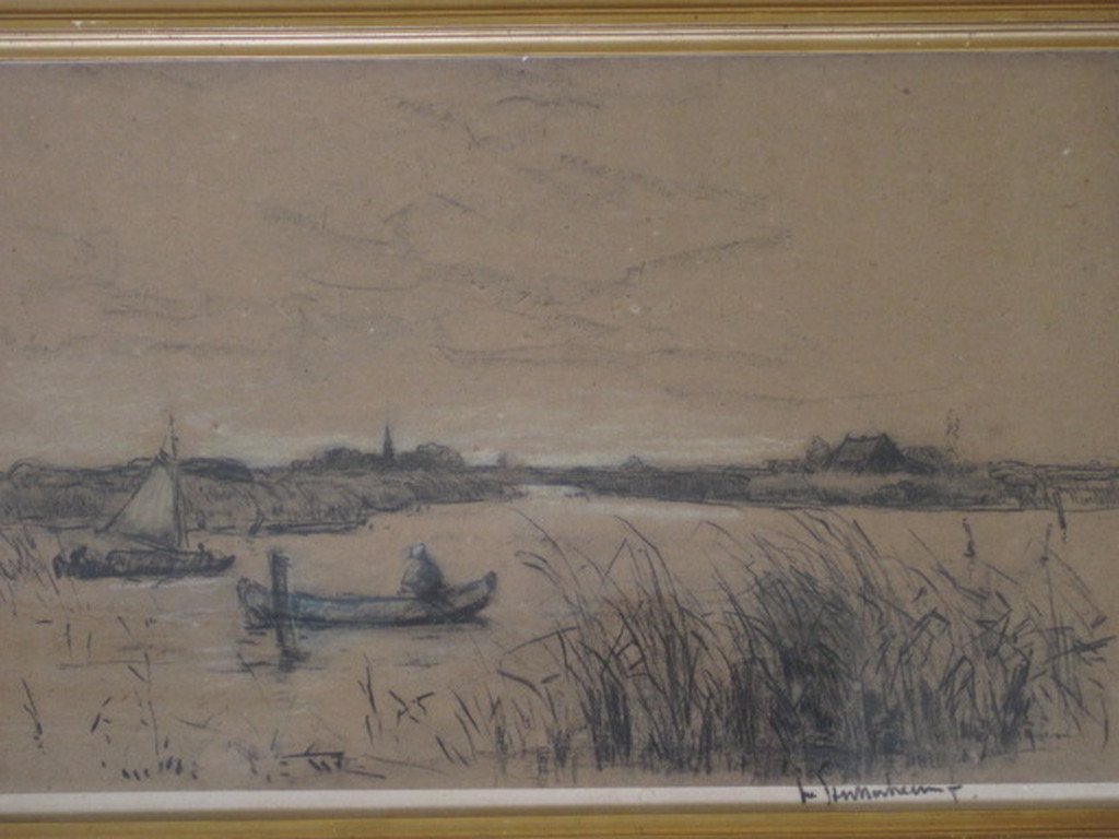 Louis Stutterheim 1873-1943 aquarel "op de plas bij Kortenhoef" gesigneerd  kopen? Bied vanaf 1!
