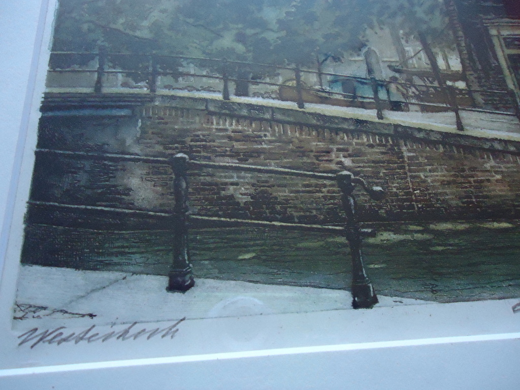 Cornelis Brandenburg ( 1884 - 1954 ) - ets - Westerkerk. kopen? Bied vanaf 1!