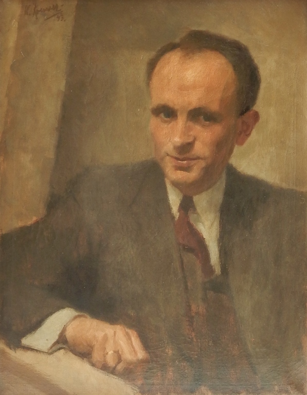 Willem Kouwer Boomkens (1911-1991) - Olieverf op doek - Zelfportret 1943 kopen? Bied vanaf 1!