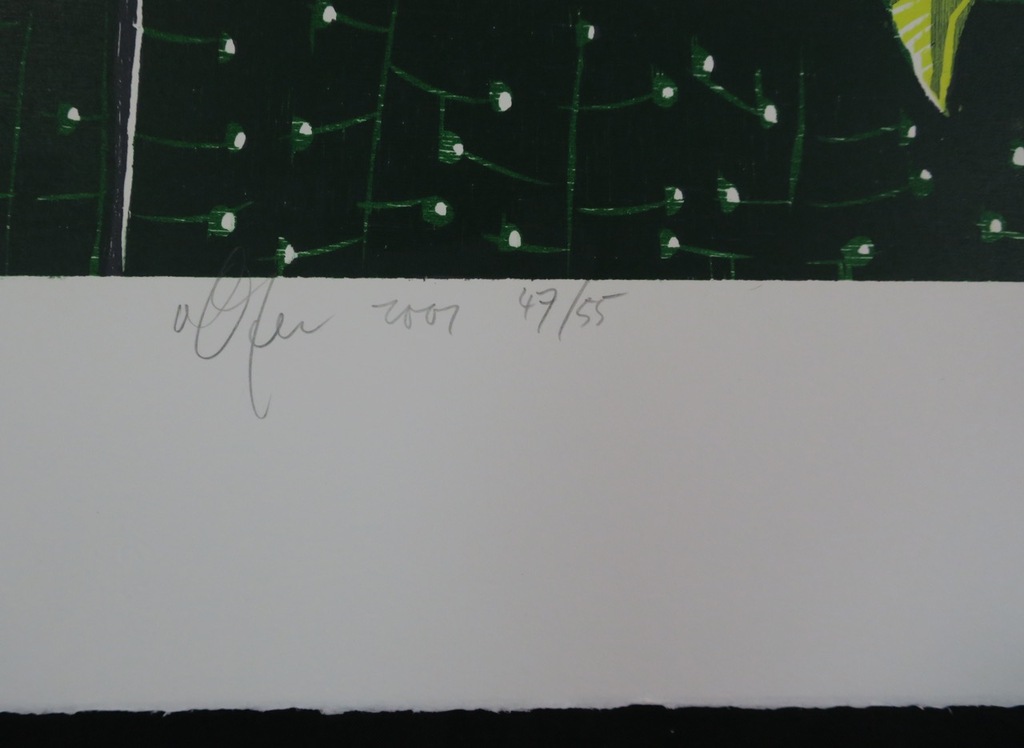 Vincent van Ojen: Houtsnede, Compositie met bessentakjes kopen? Bied vanaf 40!