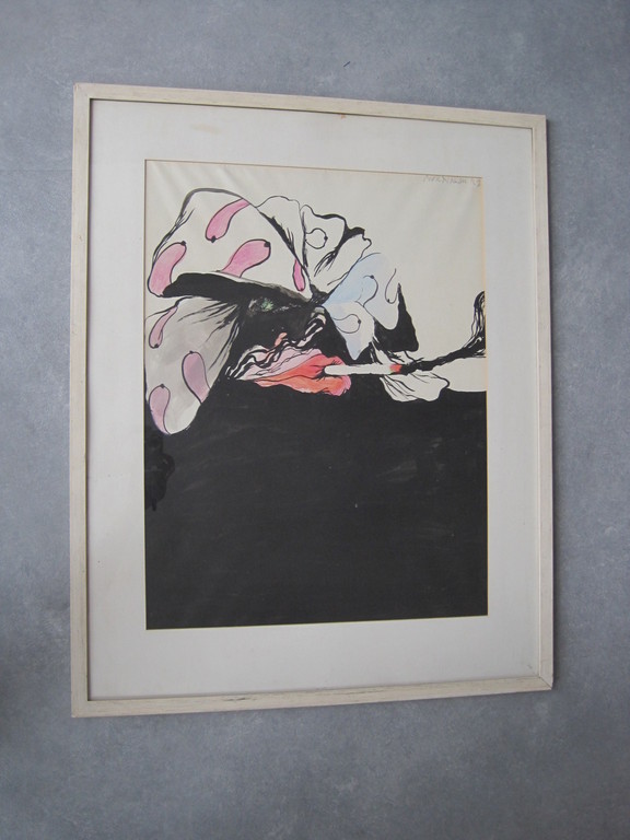 anton Martineau 1926- aquarel - figuratief expressionisme kopen? Bied vanaf 25!