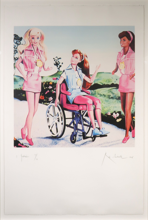 Rob Scholte: Zeefdruk, 3 gratieën - Ingelijst kopen? Bied vanaf 200!