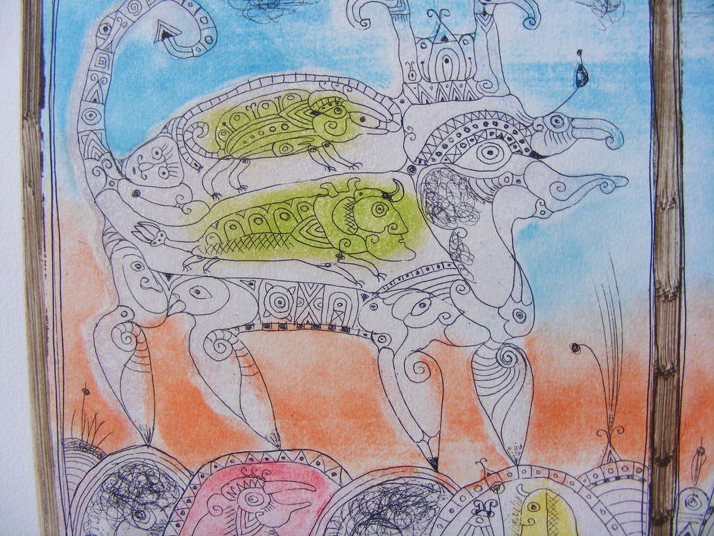 Bernard Berthois-Rigal, "Chez les Fugaces", gesigneerde ets/aquatint. kaufen? Bieten Sie von 145!
