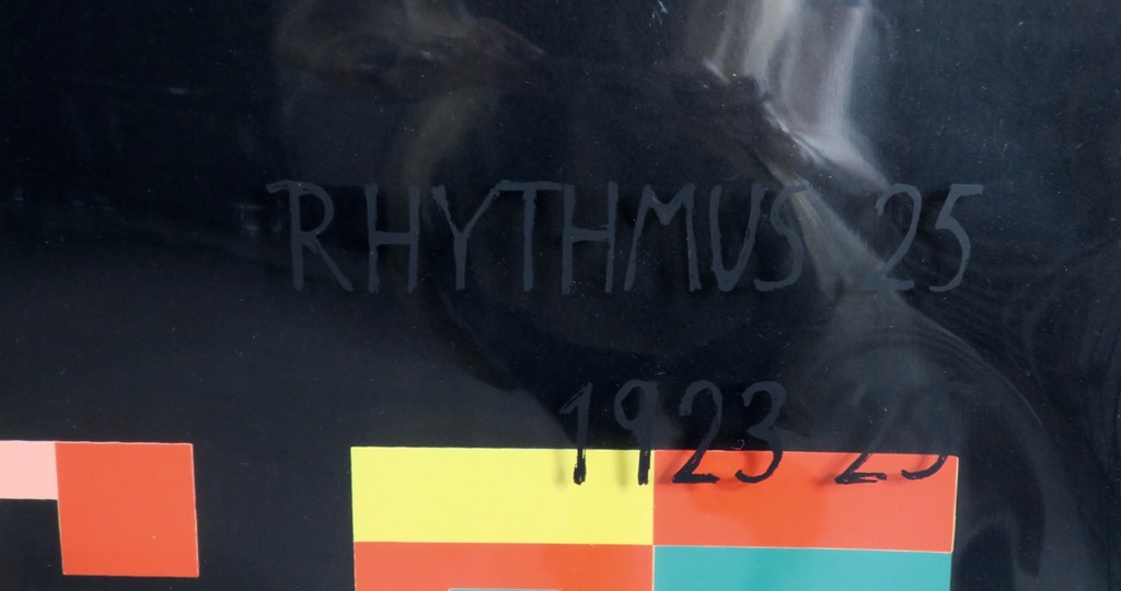 Hans Richter: Zeefdruk met transparante folie, Rhythmus 25 - Ingelijst kopen? Bied vanaf 200!