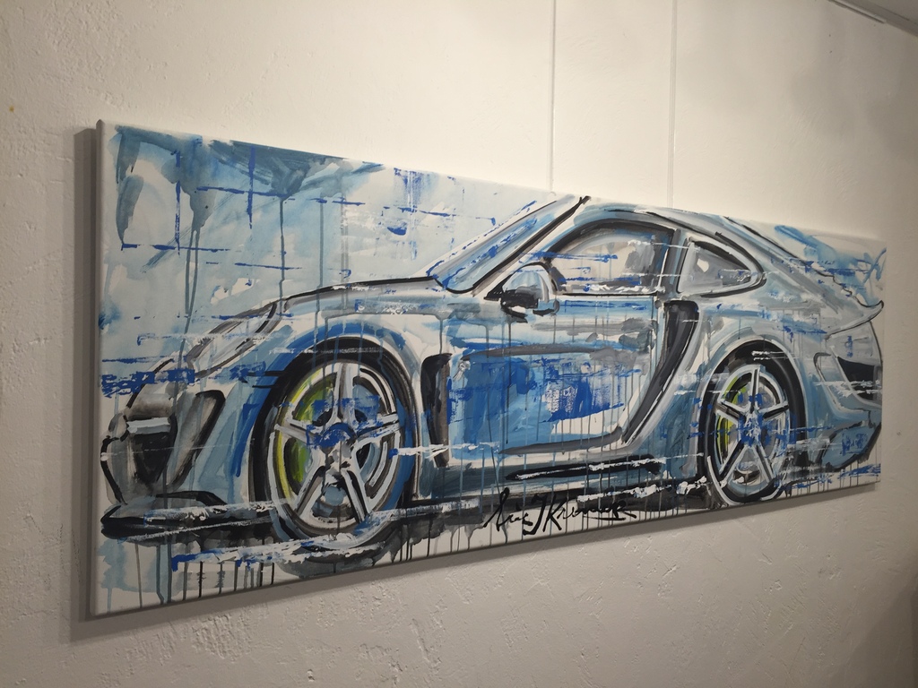 ERIC JAN KREMER  acryl op doek  PORSCHE kopen? Bied vanaf 500!